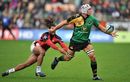 Northampton's Juandre Kruger looks to off-load the ball