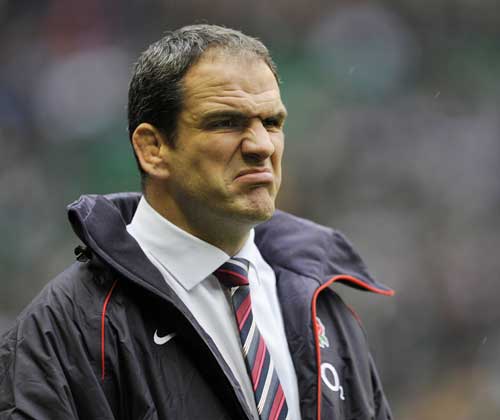 England manager Martin Johnson is unimpressed by his side