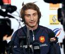 France fullback Maxime Medard fields questions from the media