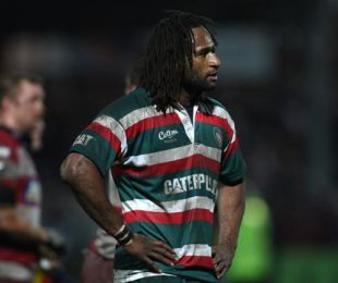 Leicester Tigers debutant Lote Tuqiri after the full-time whistle, Gloucester v Leicester Tigers, Guinness Premiership, Kingsholm, Gloucester, England, November 20, 2009