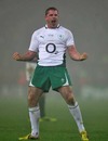 Ireland's Jamie Heaslip celebrates victory over South Africa