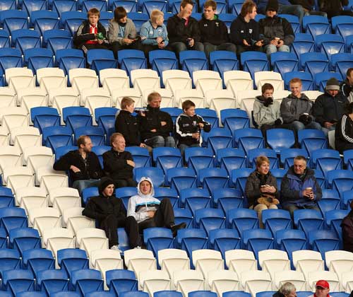 Empty seats at the Blues' Magners League clash with Connacht