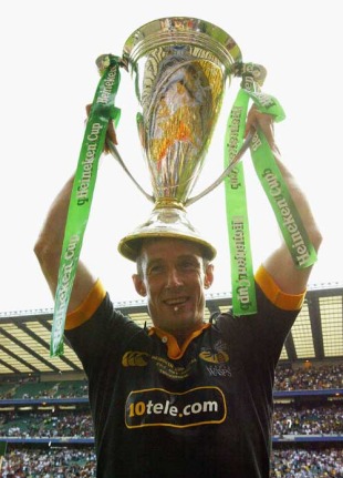Wasps scrum-half Rob Howley poses with the Heineken Cup, London Wasps v Toulouse, Heineken Cup Final, Twickenham, England May 23, 2004