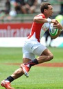 Dan Norton crosses for a try for England