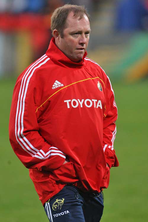 Munster coach Tony McGahan prepares for a game