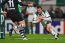 London Irish fly-half Chris Malone touches down for a try