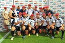 Scotland celebrate having won the Shied at the George 7s