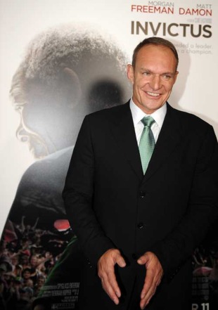 Former South Africa captain Francois Pienaar poses at the premiere of Invictus, Beverley Hills, California, USA, December 3, 2009