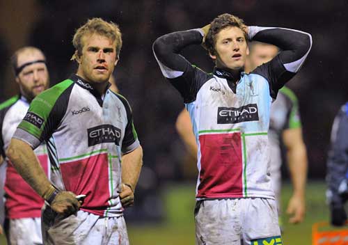 Harlequins Will Skinner and Tom Williams reflect on defeat to Sale