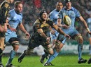 The Ospreys' Marty Holah off loads the ball