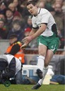 Ireland fly-half Jonathan Sexton lands a penalty