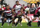 North Harbour's Chris Smylie gets his backline moving against Counties Manukau