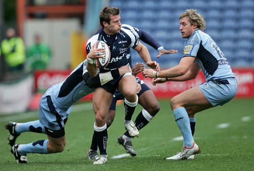 Oriol Ripol in action for Sale Sharks in the 2008-09 Anglo-Welsh Cup