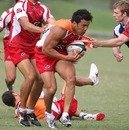 Reds centre Digby Ioane in action during pre-season