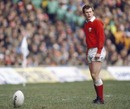 Wales' Paul Thorburn lines up a kick 