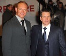 Former Springboks captain Francois Pienaar and actor Matt Damon