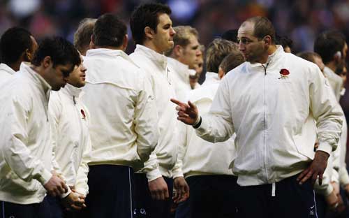 England captain Steve Borthwick rallies the troops ahead of their clash with Wales