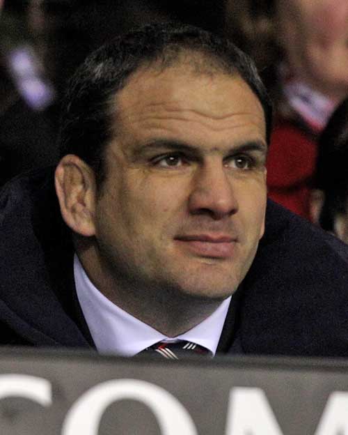 England ,anager Martin Johnson watches his side in action