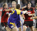 Tempers flared at times during the South Island derby