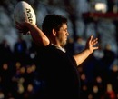 New Zealand hooker Warren Gatland prepares to throw in