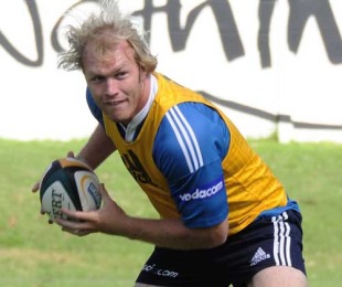 Stormers captain Schalk Burger looks to pass during a training session, Stormers training session, High Performance Centre, Bellville, Cape Town, South Africa, February 18, 2010 