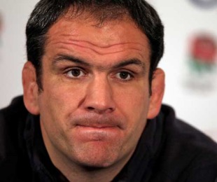 England manager Martin Johnson talks to the media, England team announcement, Pennyhill Park, Bagshot, England, February 23, 2010
