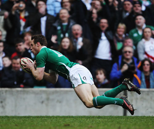 Tommy Bowe strikes early for Ireland