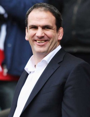 England manager Martin Johnson is caught smiling, England v France, Six Nations Championship, Twickenham, England, March 15, 2009