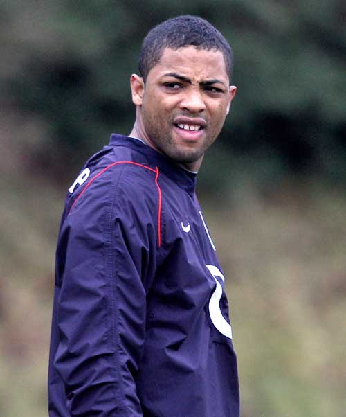 England fullback Delon Armitage pictured during a training session